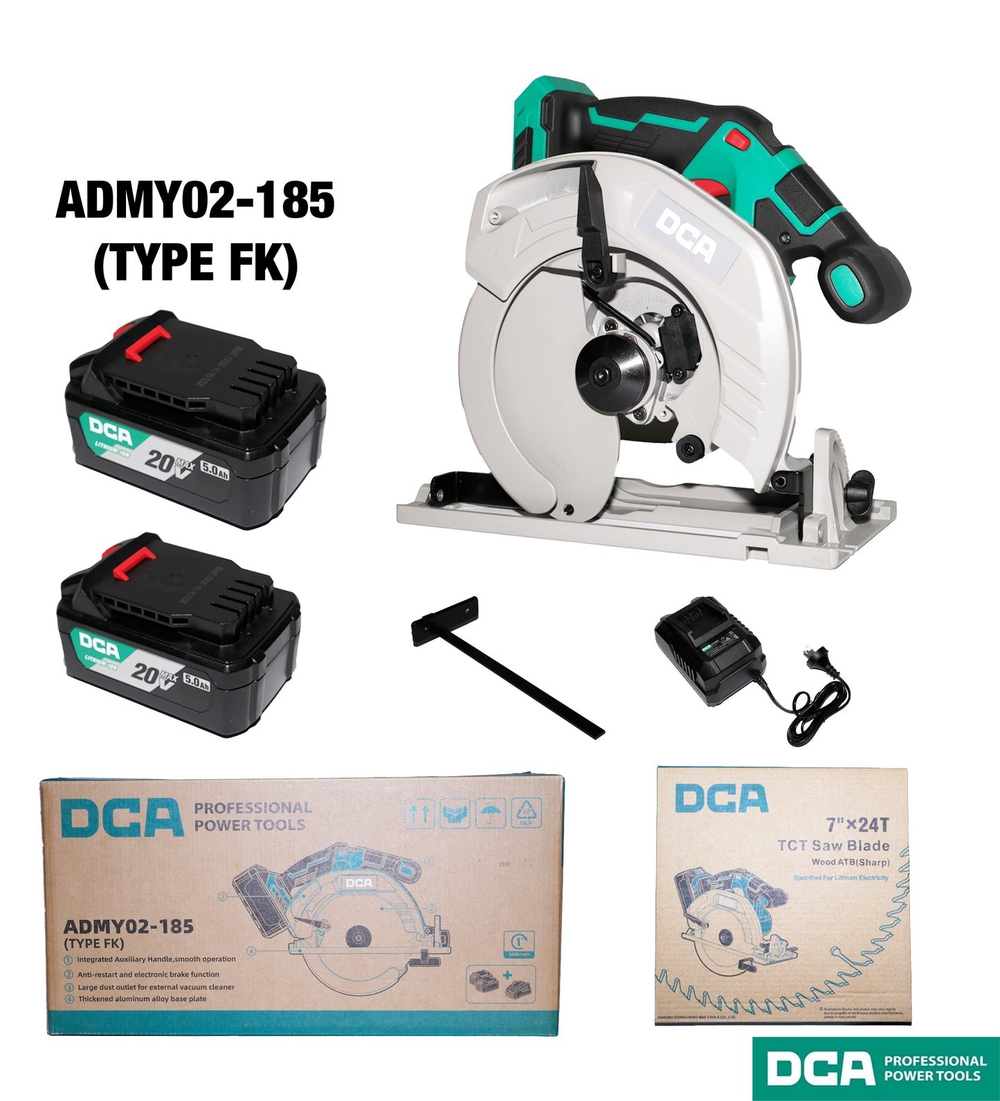 DCA ADMY02-185 Cordless Brushless Circular Saw