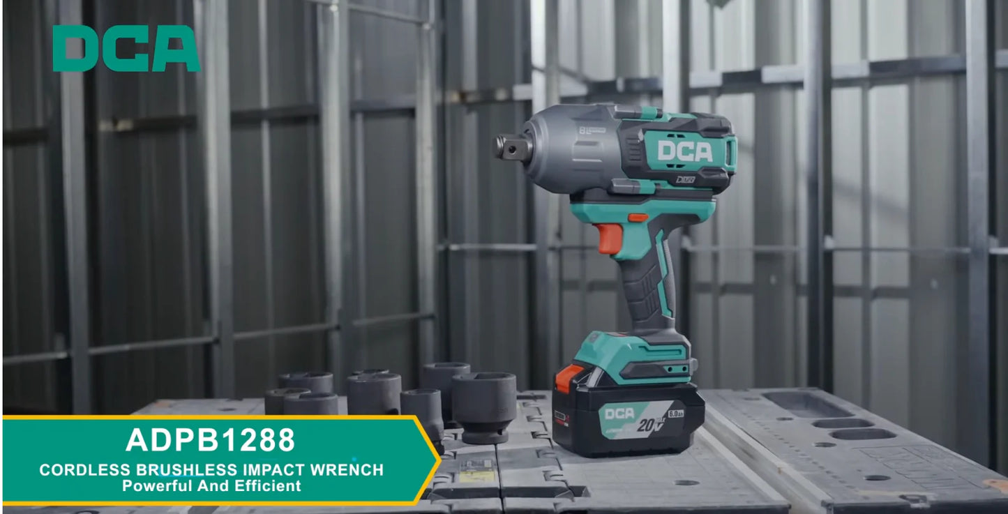 DCA ADPB1288 Cordless Brushless 3-speed Adjustment Impact Wrench