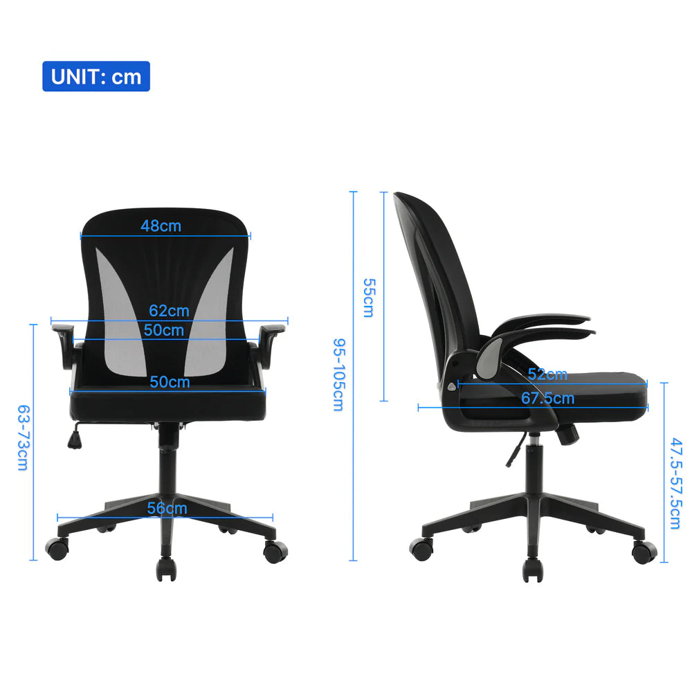 6809 Series Foldable Office Chair Black