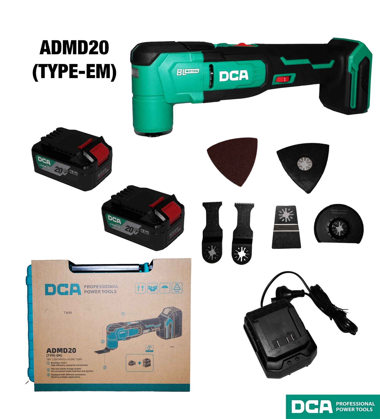 DCA ADMD20 Cordless Brushless Oscillating Multi-tools