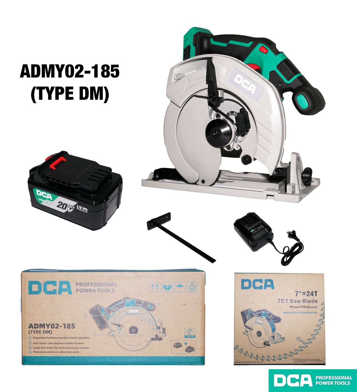 DCA ADMY02-185 Cordless Brushless Circular Saw