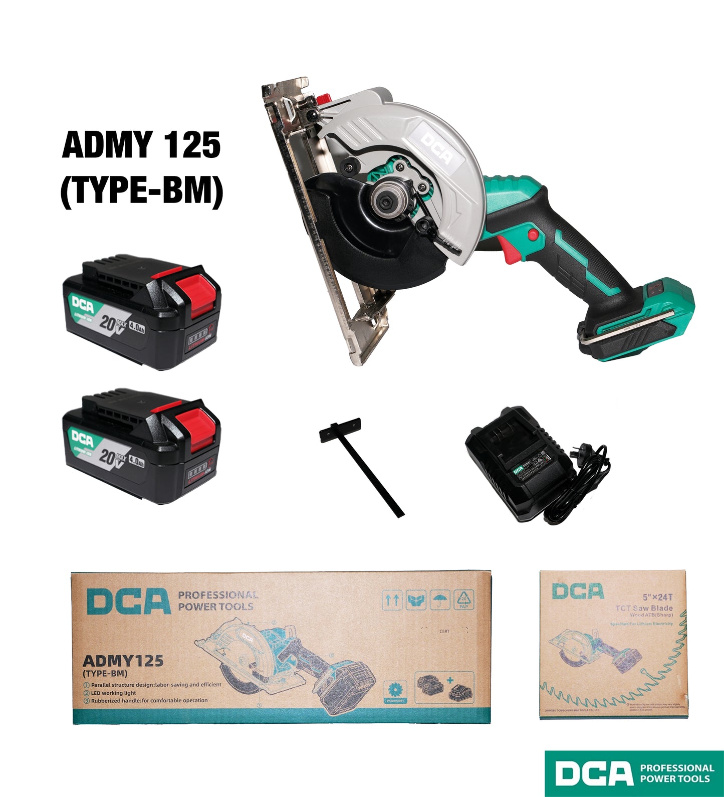 DCA ADMY125 Brushless Cordless Circular Saw