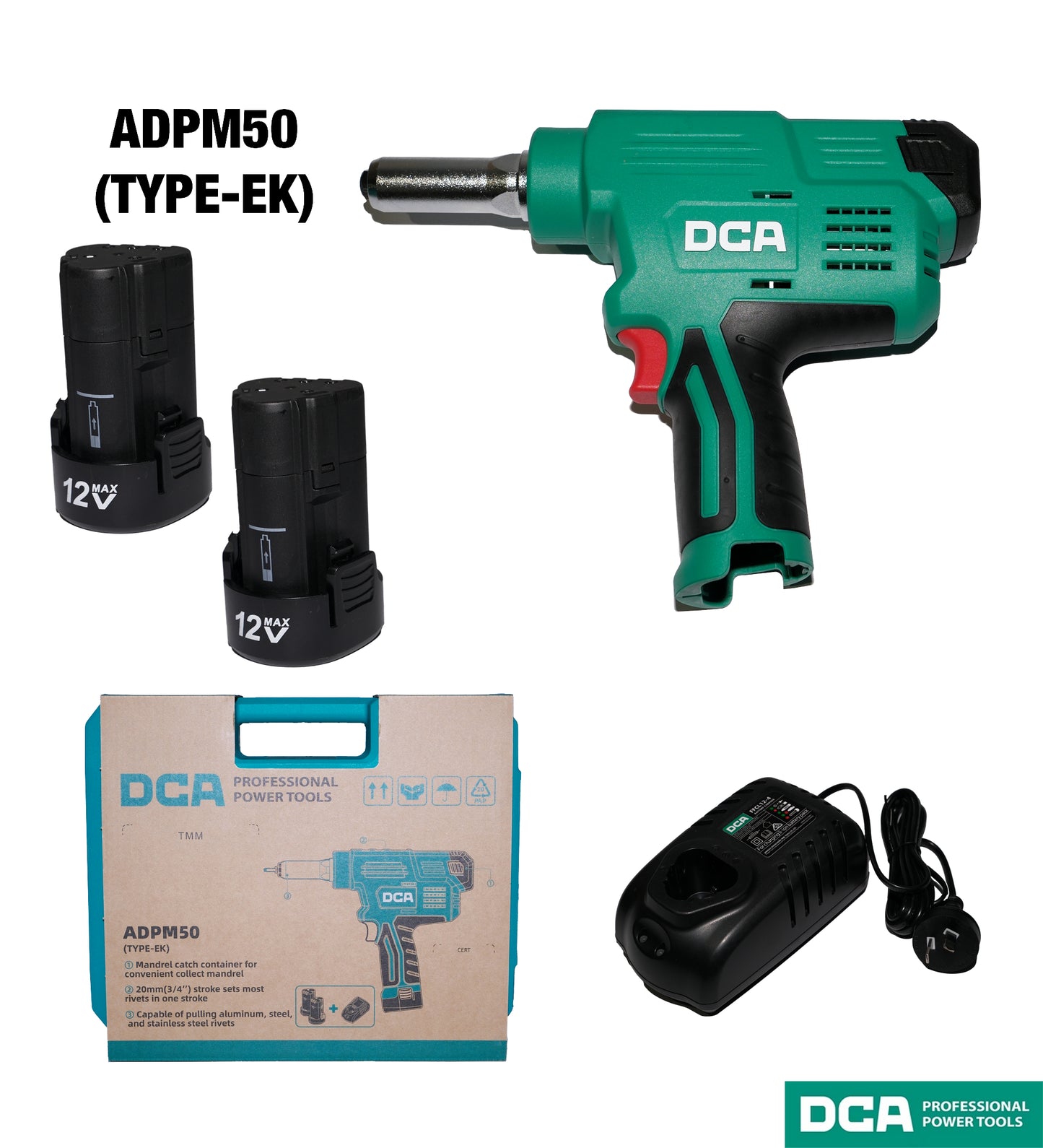 DCA ADPM50 Cordless Blind Riveting Gun