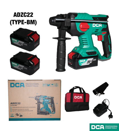 DCA ADZC22 Cordless Brushless Rotary Hammer