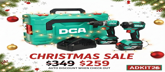 DCA ADKIT26 Brushless Cordless Hammer Drill & Impact Driver 20V Combo Kit
