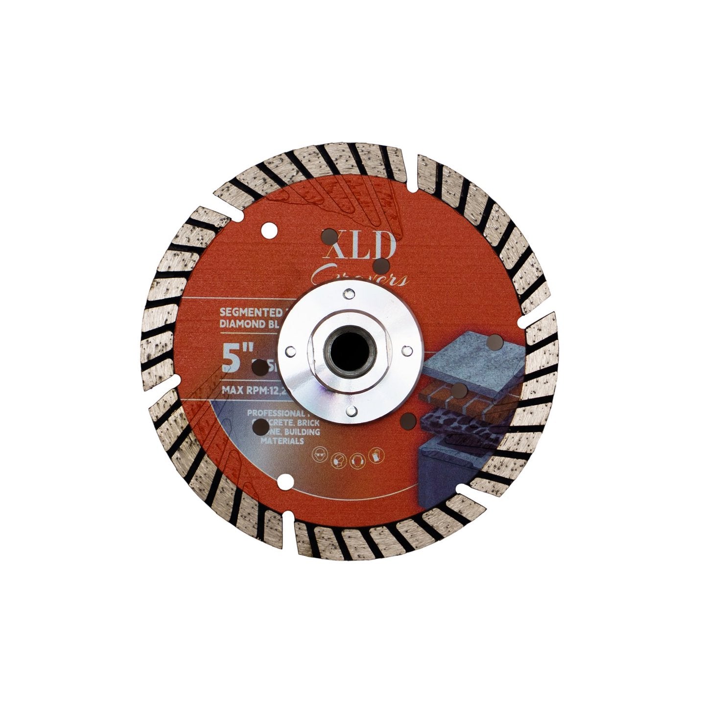 Hot-pressed protected turbo saw blade 125mm