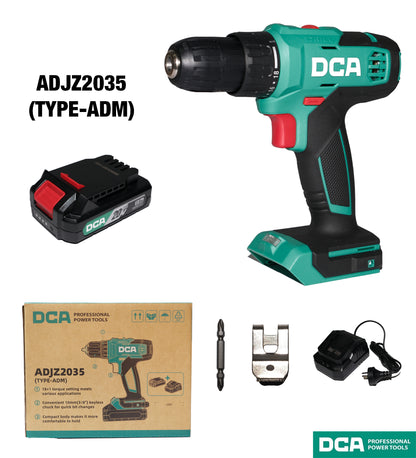 DCA ADJZ2035 10mm Cordless Driver Drill