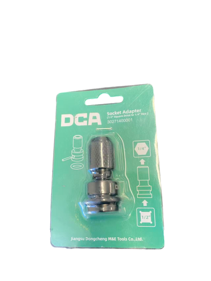 DCA 1/2" Square Drive to 1/4" hex socket adapter