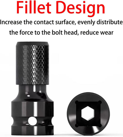 DCA 1/2" Square Drive to 1/4" hex socket adapter